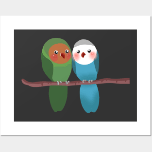 JLovebird in the twig | Bunniesmee Posters and Art